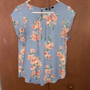 Floral Blue Top by Alice Blue XL